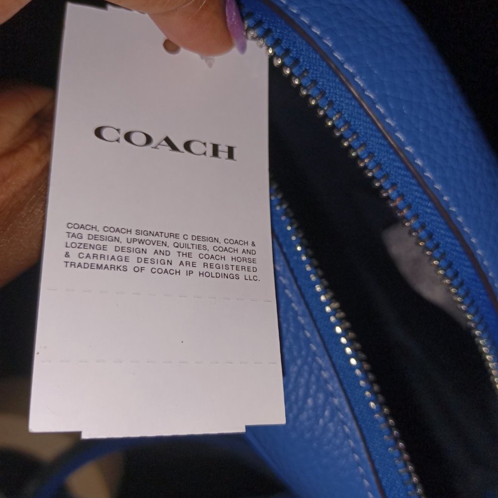 NWT 🦋 Coach Crossbody Racer Blue - Picture 7 of 9